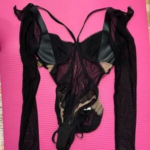 Black Lace For Love & Lemons Bodysuit